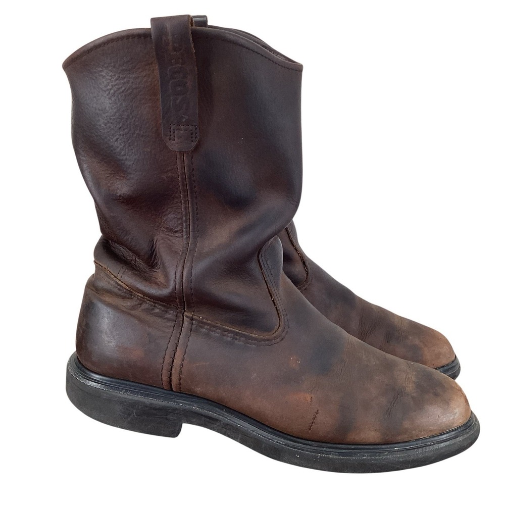 Red Wing Pecos 1159 Supersole 11" Pull On Boots Men's Size 11 Leather Soft Toe